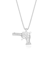 Love Gun Pendant Necklace (WH)