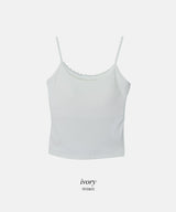 Lace Layered Cap Sleeveless (3color)