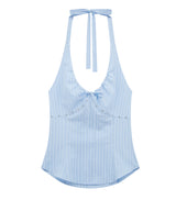 stショルダー トップ (blue)
