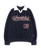 08 RUGBY COLLAR SWEATSHIRT (NAVY)_F24ZB056