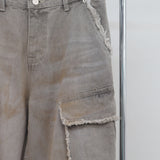(Unisex) Bison Cargo Wide Denim