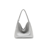 muva. Large‑Capacity Woven Tote Bag, Fashion Designer Shoulder Purse, Lazy‑Chic Summer Commute Style, New Arrival May 1