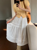 [MADE] Forn frill banding skirt
