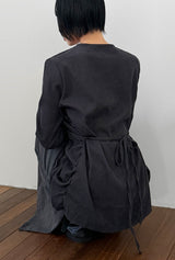 SHIRRING LONG SKIRT