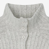 High-Neck Cardigan Ivory