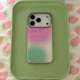 [Epoxy] blush(pink) silver bumper case