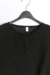 milky dot linen button top(4colors)