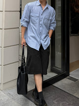 One four peaked stripe shirt