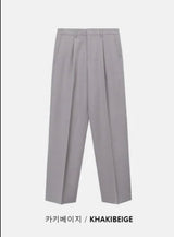 [4SEASON]ベーシックセミワイドスラックス(6color)