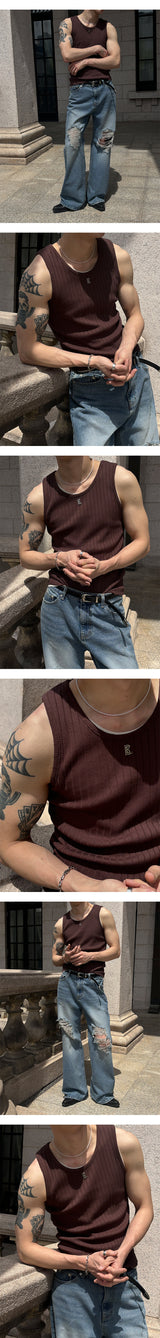[Unisex] ティンウォッシングブーツカットデニムパンツ