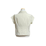 (2color) Kong Double-Breasted Cap Sleeve Jacket
