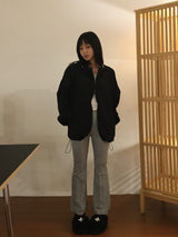 gray boot cut pants