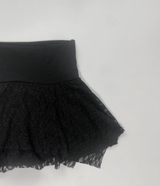 エナーレースフリルカーディガン (Black)