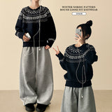 Snowflake Pogeun Nordic Round Knitwear
