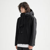 3 Layer Hard Shell Mid-Jacket - BLACK