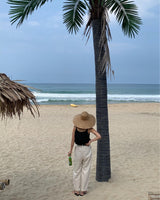 linen sleeveless (black)