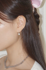 [MADE]HEART FLOWER EARRING (only rose 2ps)