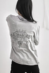 タトゥーオーバー長袖Tシャツ