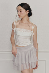 HEART RIBBON TOP (SS ver.) ivory