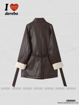Signature Leather Warm Half Coat