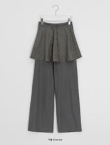 Pisont Dot Layered Skirt Pants