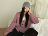[ORIGINAL] Sand Color Heavy Knit Cardigan
