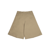 PLEATED  BERMUDA SHORTS -  BEIGE