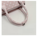 Y2K Polka Dot Mini Boston Top Handle Crossbody Bag