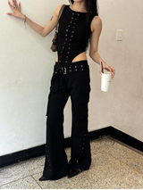 Curve islet sleeveless(3color)