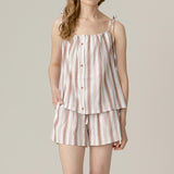 SNOWDROP linen shorts [st.red]