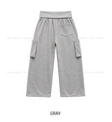 Cord Strap Folding Cargo Training Pants