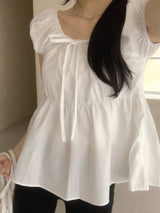Sugar Lace Babydoll Puff Blouse