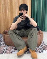 エルト ワッフルパネル ピグメントTシャツ