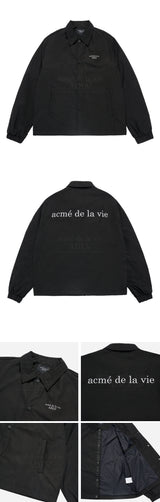 24FW BASIC LOGO COACH JACKET BLACK