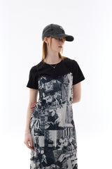 BOHEMIAN ONE-PIECE / BLACK
