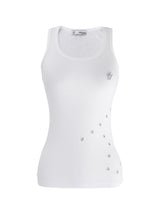 silent symbol eyelet sleeveless (white)