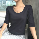 [MADE/6colors] WANT MILLED COTTON FOUR-SLEEVE T-SHIRT
