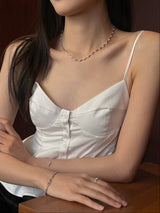 DEW SILVER CHAIN NECKLACE