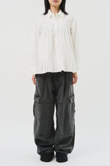 (W) Blues Pleats Shirt (3color)