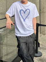 Heart spray lettering Half sleeve