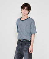 flow border t-shirts sky blue