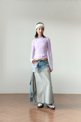 smile turtleneck lavender