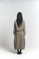 Layered Blouse / Khaki Brown
