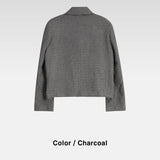 ASCLO Wool Tweed Zip Up Blouson (2color)