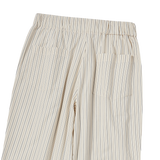 25SS STRIPE SET-UP LOOSE FIT PANTS IVORY