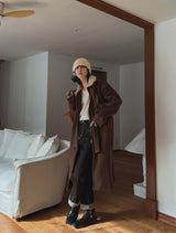 ★Regen Balmacaan Mustang Wool Coat