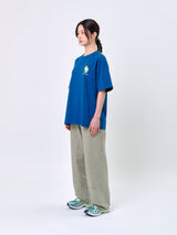 スマイリングキャットTシャツ_ティール