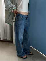 regular fit denim pants