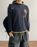 Emblem Crop Hoodie