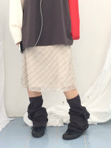 Shea Checkered A-skirt